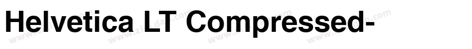 Helvetica LT Compressed字体转换